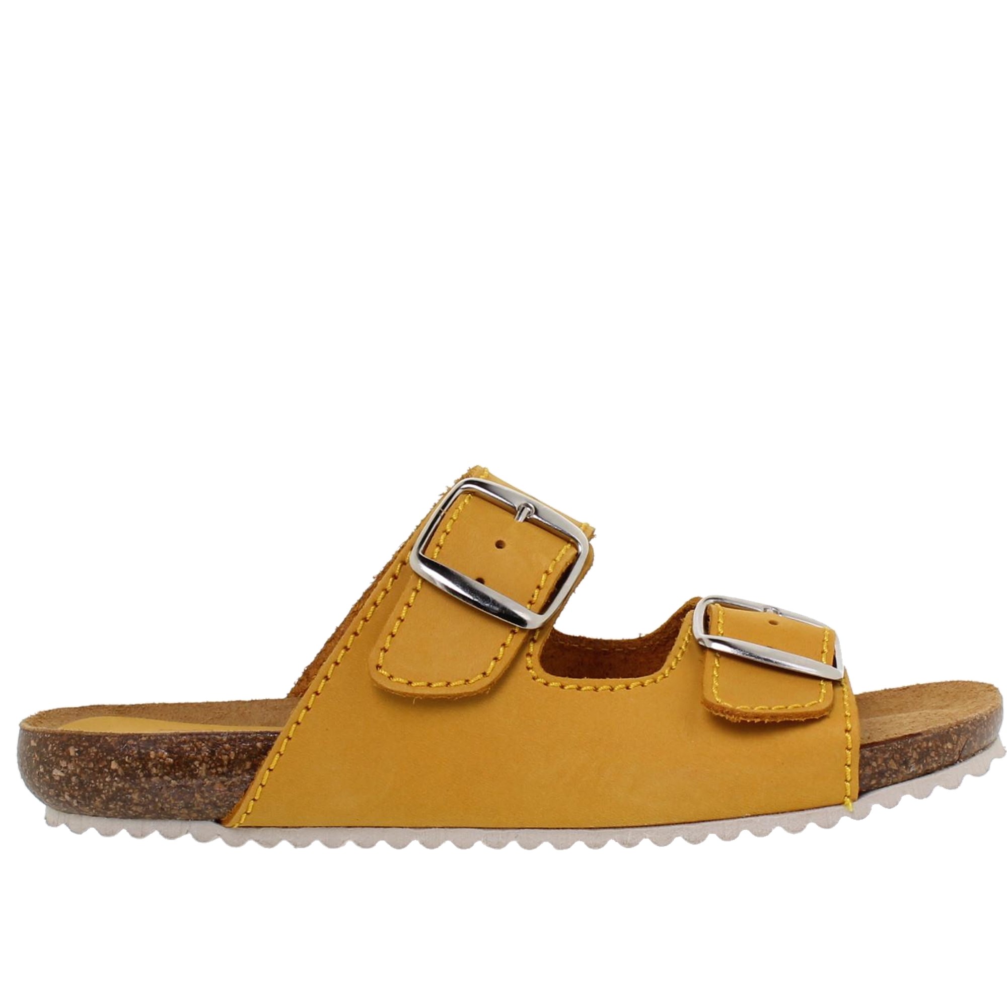 Sandalia Bio Mujer piel Mostaza Blusandal 896BLU