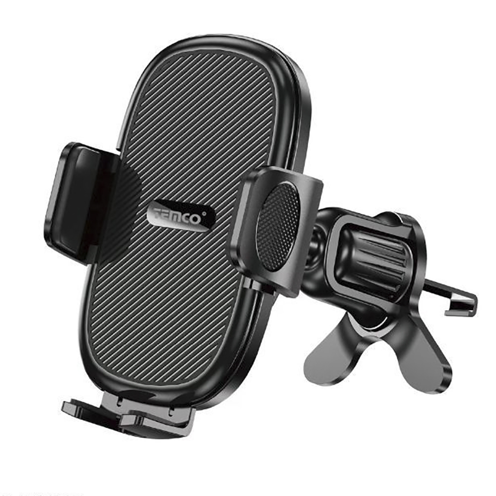 Temco Soporte de movil para Coche Reforzado, Soporte para Movil en Rejilla del Aire Ventilación, Porta Móvil Coche con Clip de Gancho Reforzado para mas estable y sin Riesgo de Romper rejilla de Aire