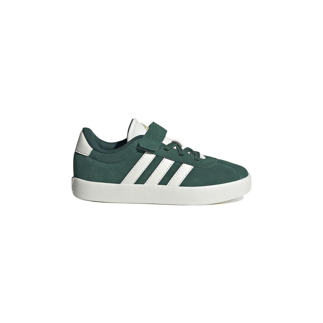 Zapatilla Niñ@ Adidas VL Court 3.0 Verde - Confeccionada en Ante