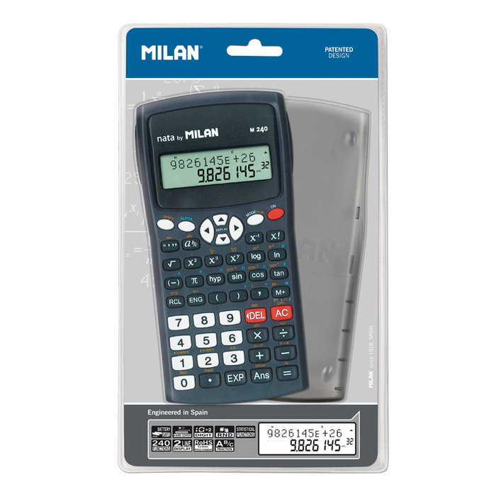 MILAN CALCULADORA MILAN CIENTIFICA NEGRA M240 SIN COLECCION
