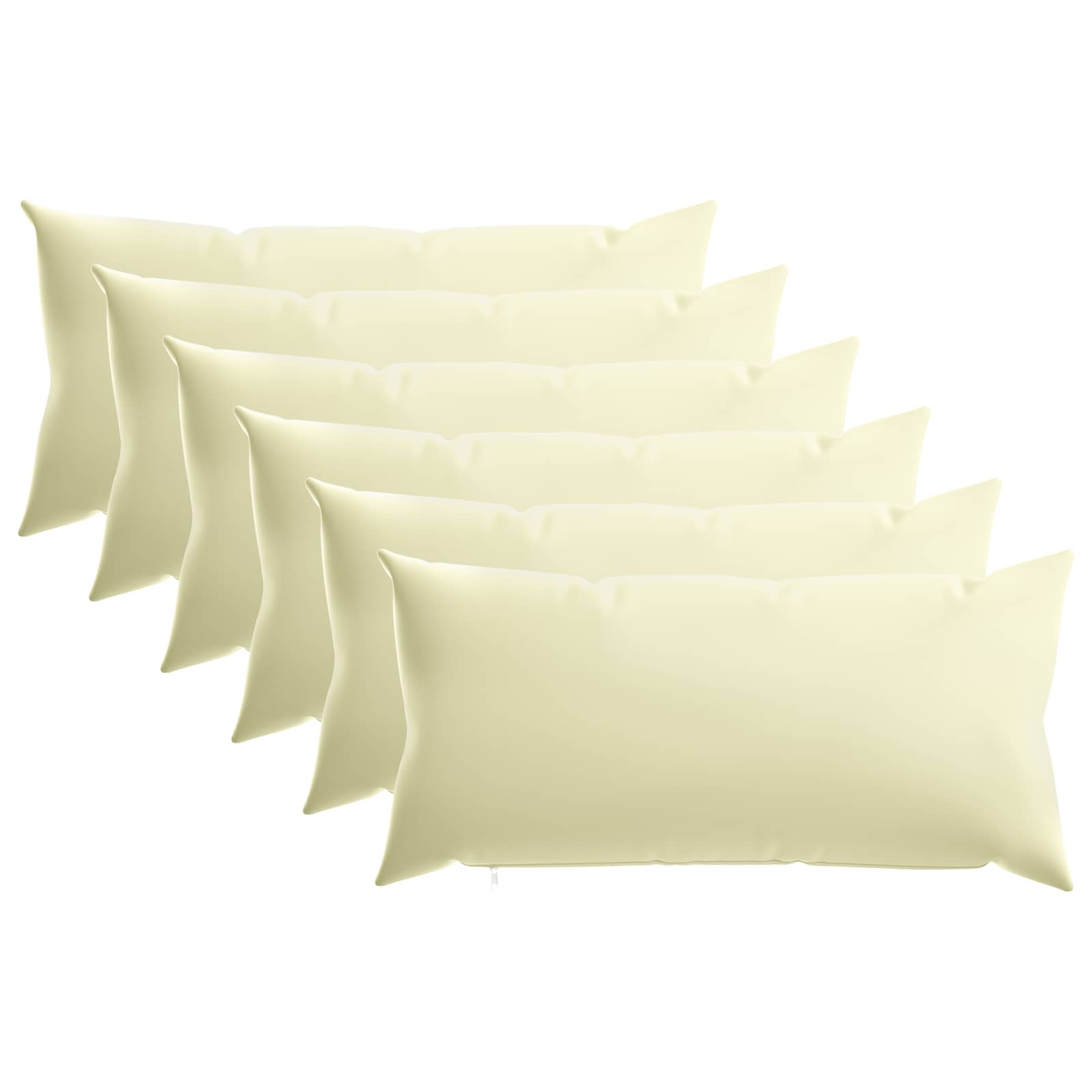 vidaXL Funda de almohada 6 uds. HEERLEN  40 x 80 cm Poliéster Multicolor