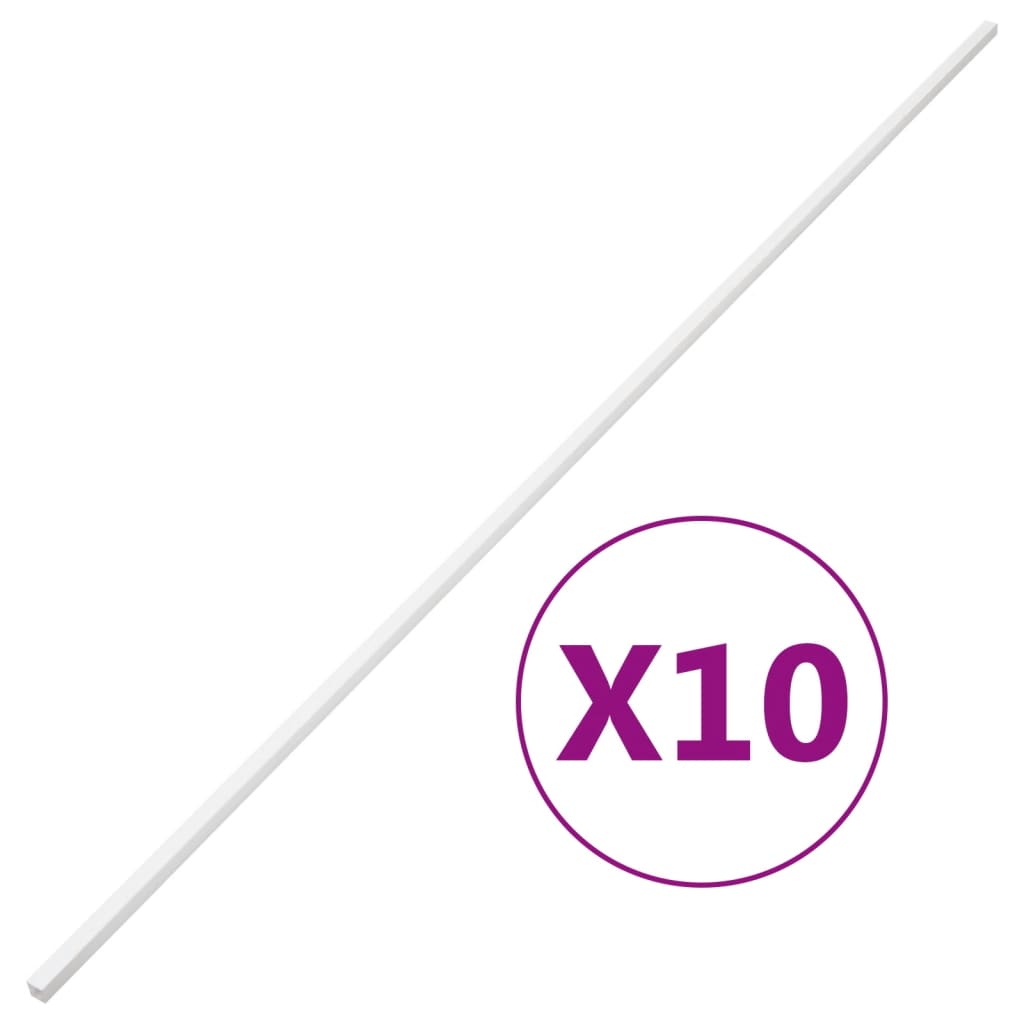 vidaXL Canaletas para Cables Cubiertas Gestiones de Cableado Canales Hogar PVC (10 unidades) Dimensiones 10 x 10 mm/ 10 m, 15 x 10 mm/ 10 m, 20 x 10 mm/ 10 m y mas