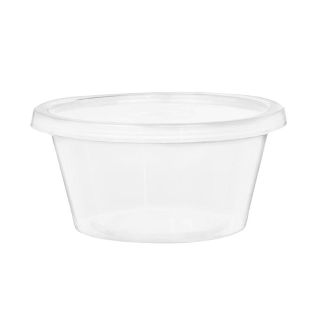 MONOUSO | Tarrina Salsera PP Transparente con Tapa 60ml (1.000 Uds)