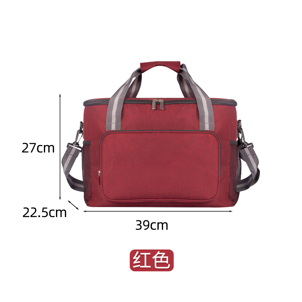CA Bolsa térmica portátil con correa para el hombro, de gran capacidad, impermeable, de tela Oxford, para exteriores, camping, picnic