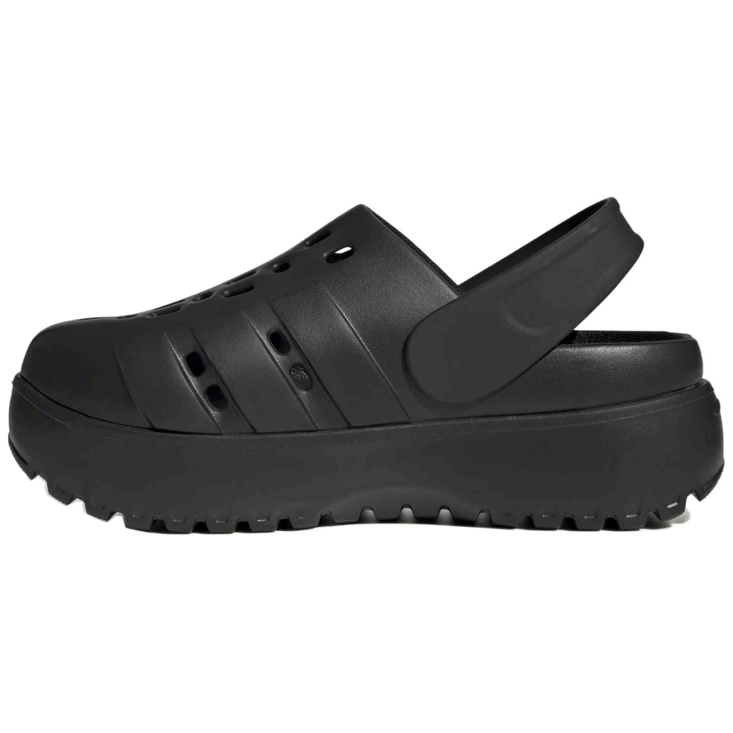 Zuecos Adidas modelo Adilette Platform para Mujer en color Negro