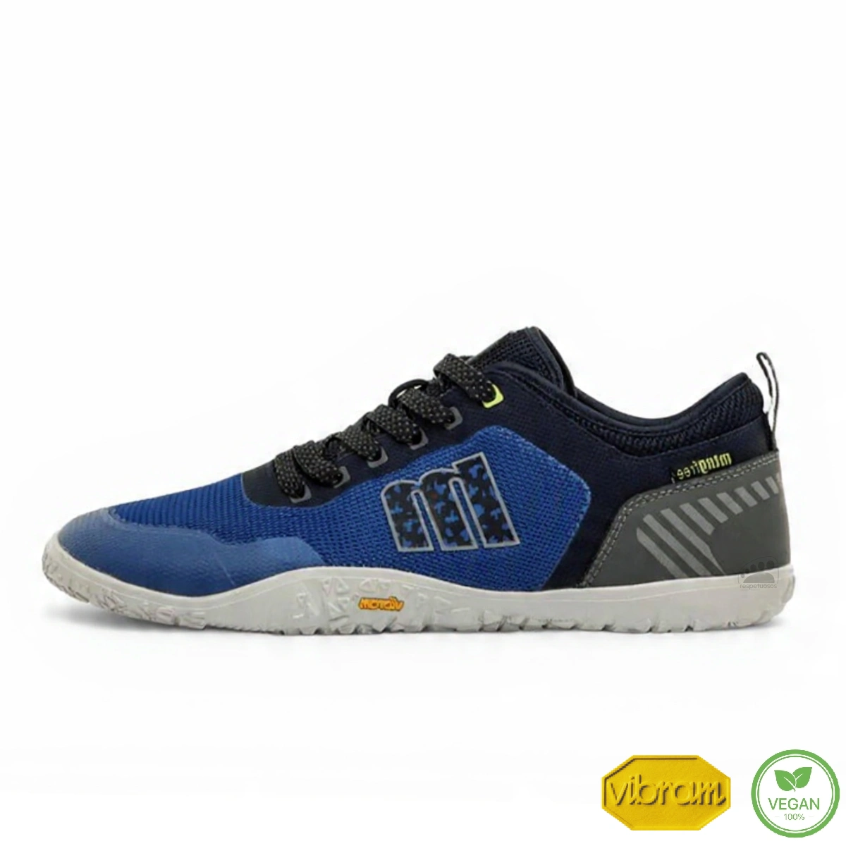 Zapato respetuoso barefoot Mustang Free Vibram Azul adulto