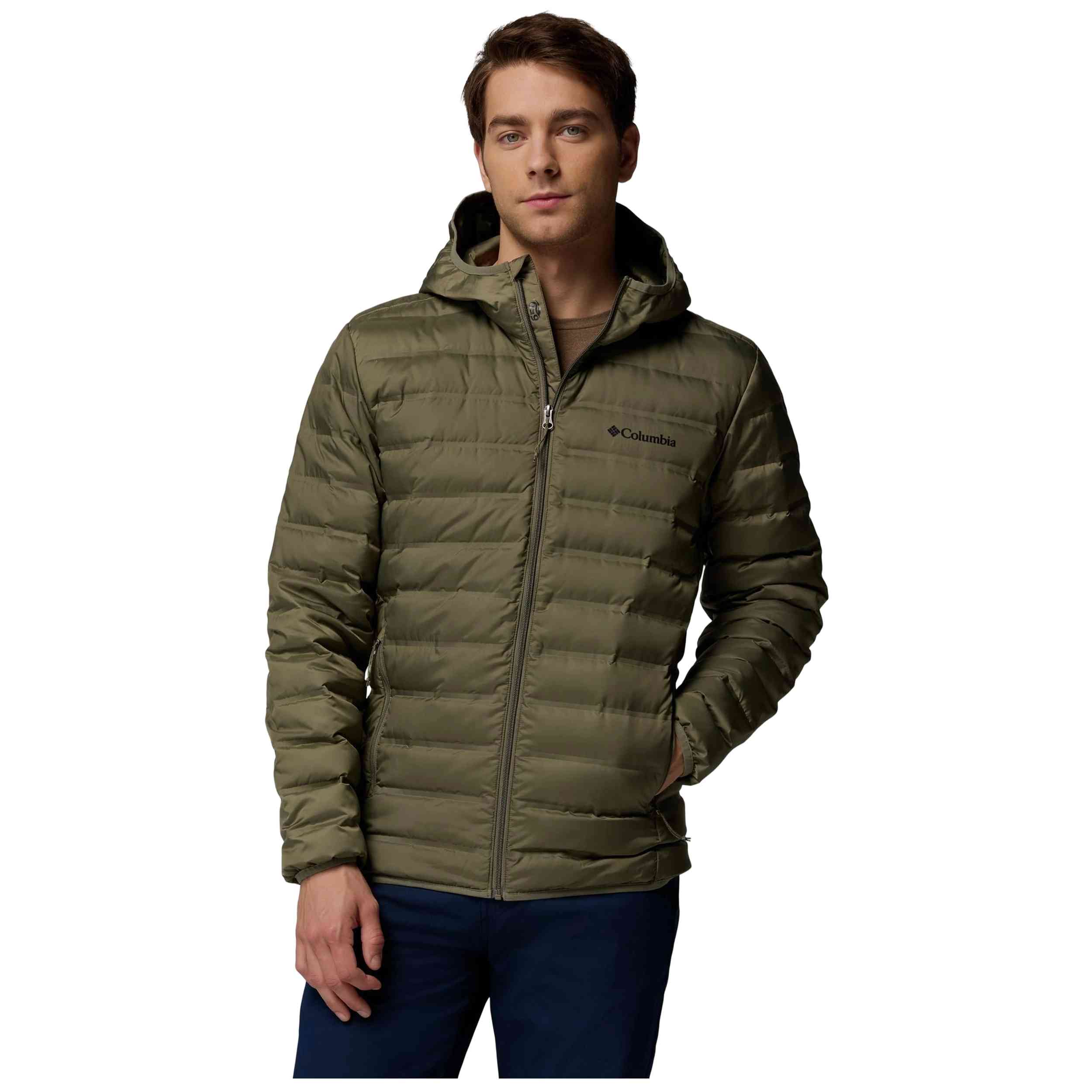 Chaqueta Columbia modelo Chaqueta con capucha Columbia Lake 22 II Down verde oliva para Hombre en color Verde
