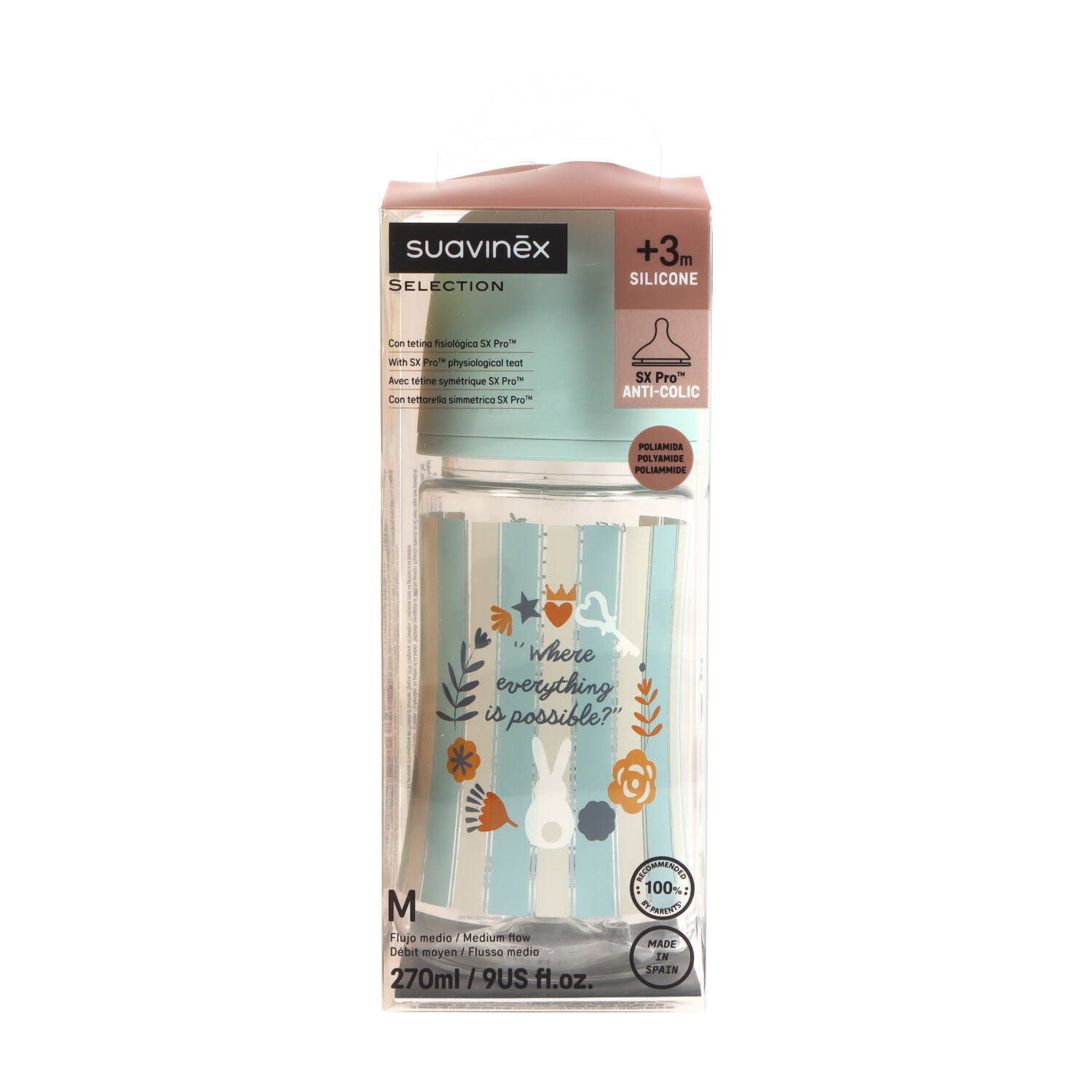 Suavinex Premium Biberon Silicona 270 ml