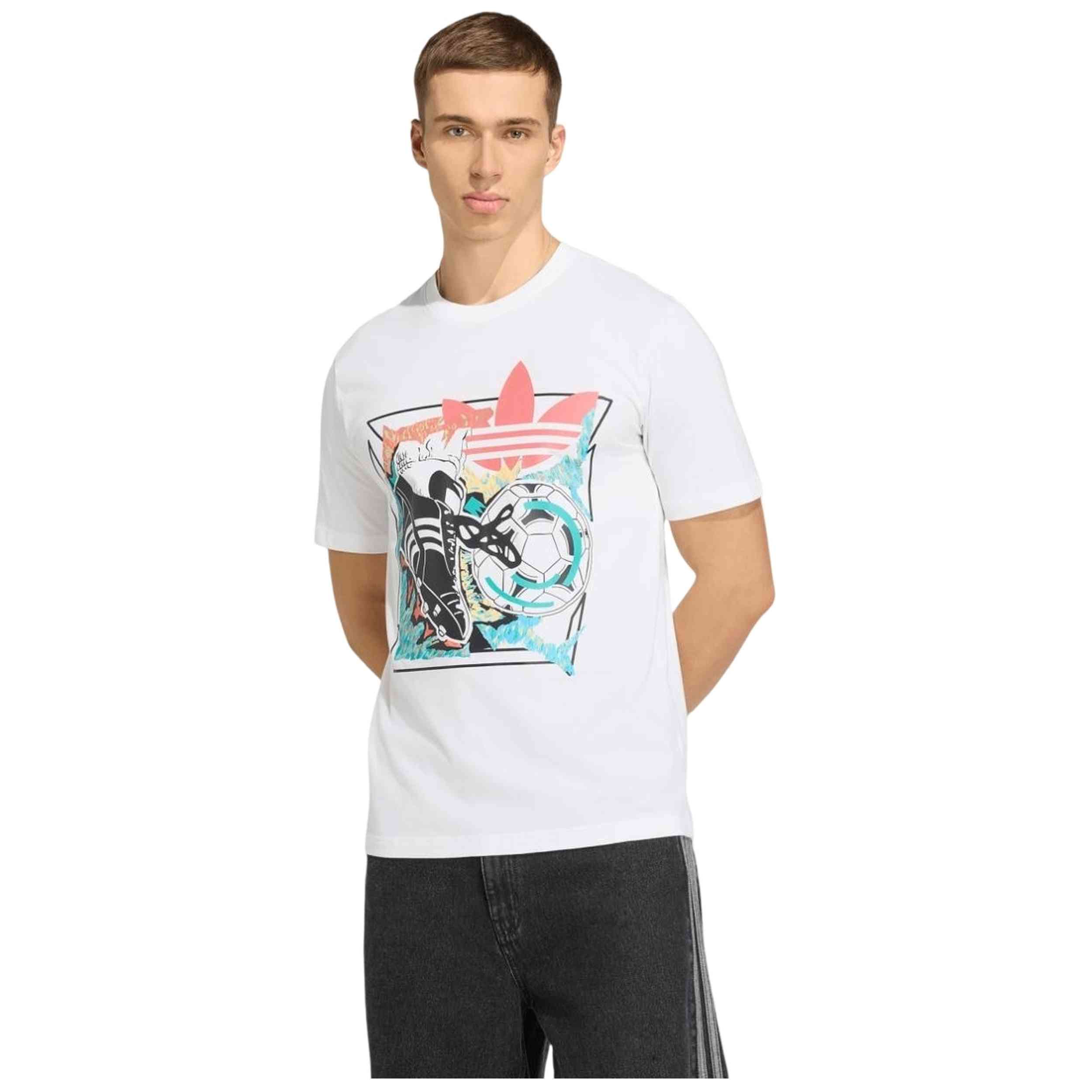 Camiseta De Manga Corta Adidas modelo ANIME FTBL T para Hombre en color Blanco