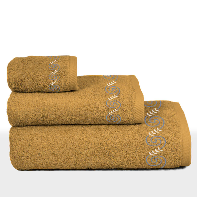 RUFINO DÍAZ Juego Toallas 3 Piezas 500 gr/m2 Formentera 100% Algodón - Tejido absorvente, suave y resistente - Para baño, spa, piscina