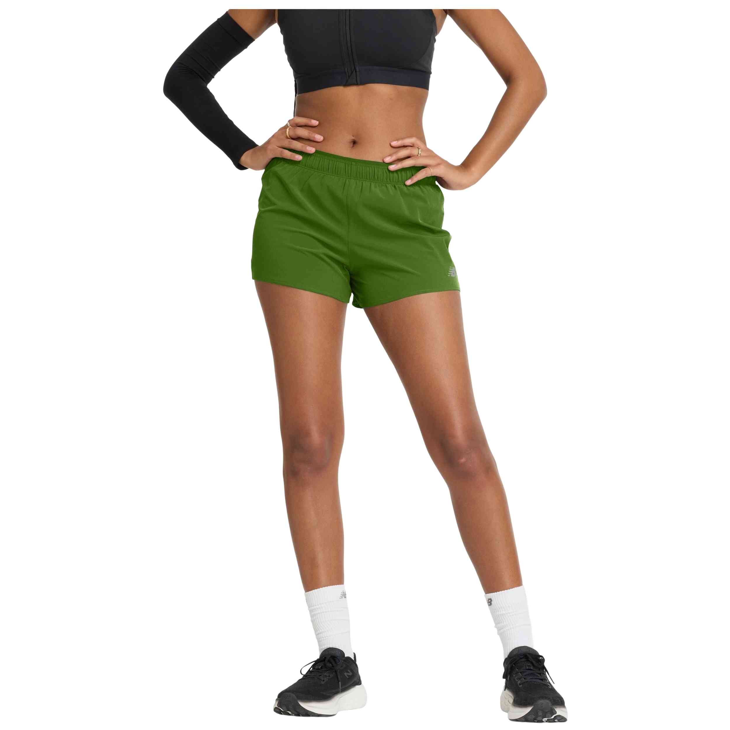 Pantalon Corto New Balance modelo Pantalón corto New Balance RC Seamless Short 3 Inch verde mujer para Mujer en color Verde