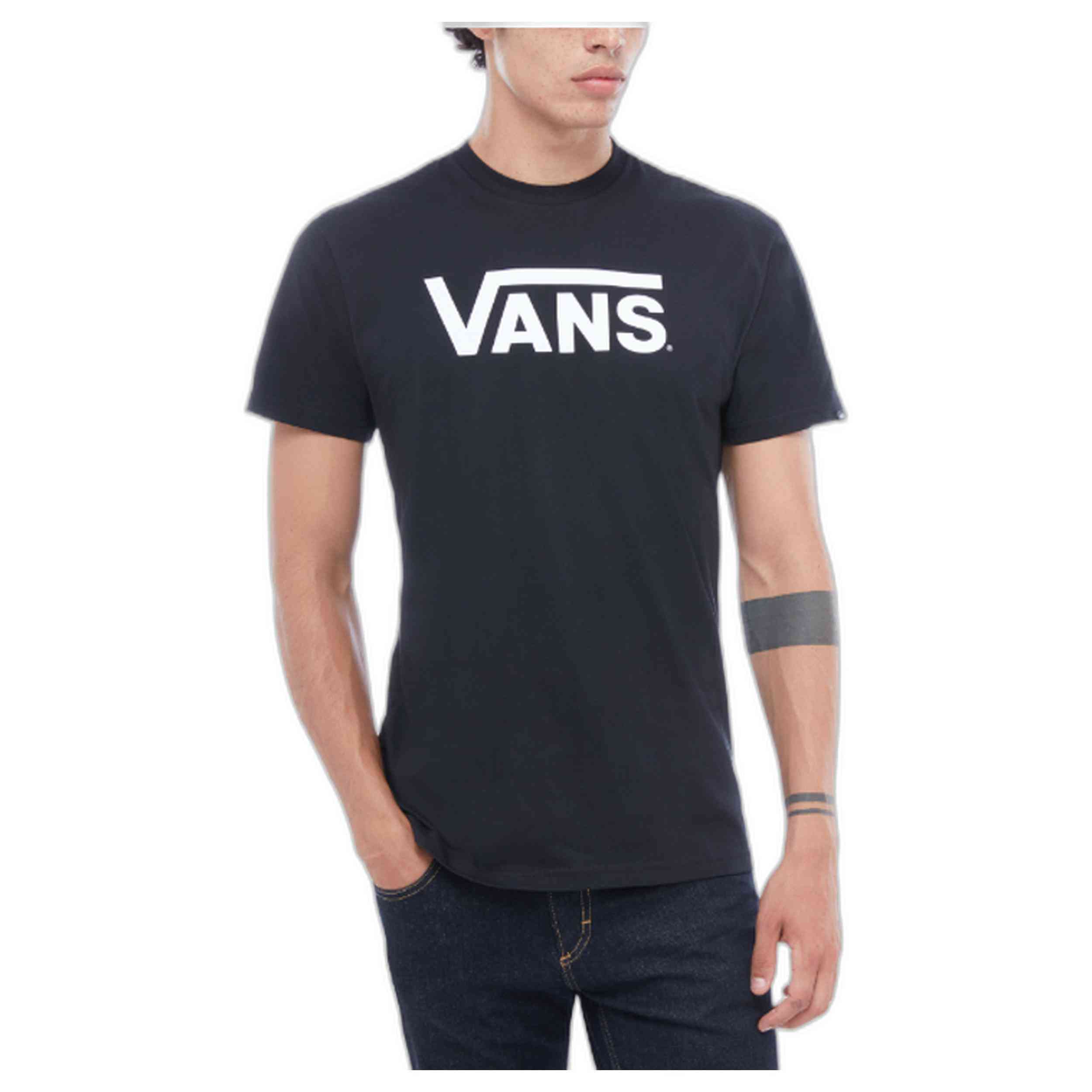 Camiseta Vans Mn Classic Blanco/Negro Hombre
