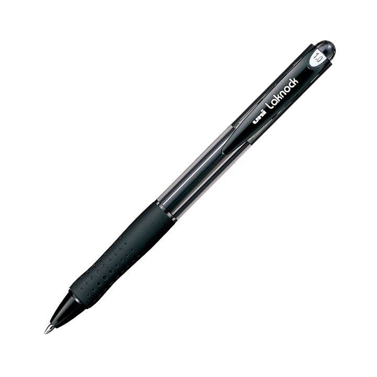 Uni-Ball Boligrafo de tinta líquida Rollerball Laknock SN-100 Negro 0,4 mm (12 Unidades)