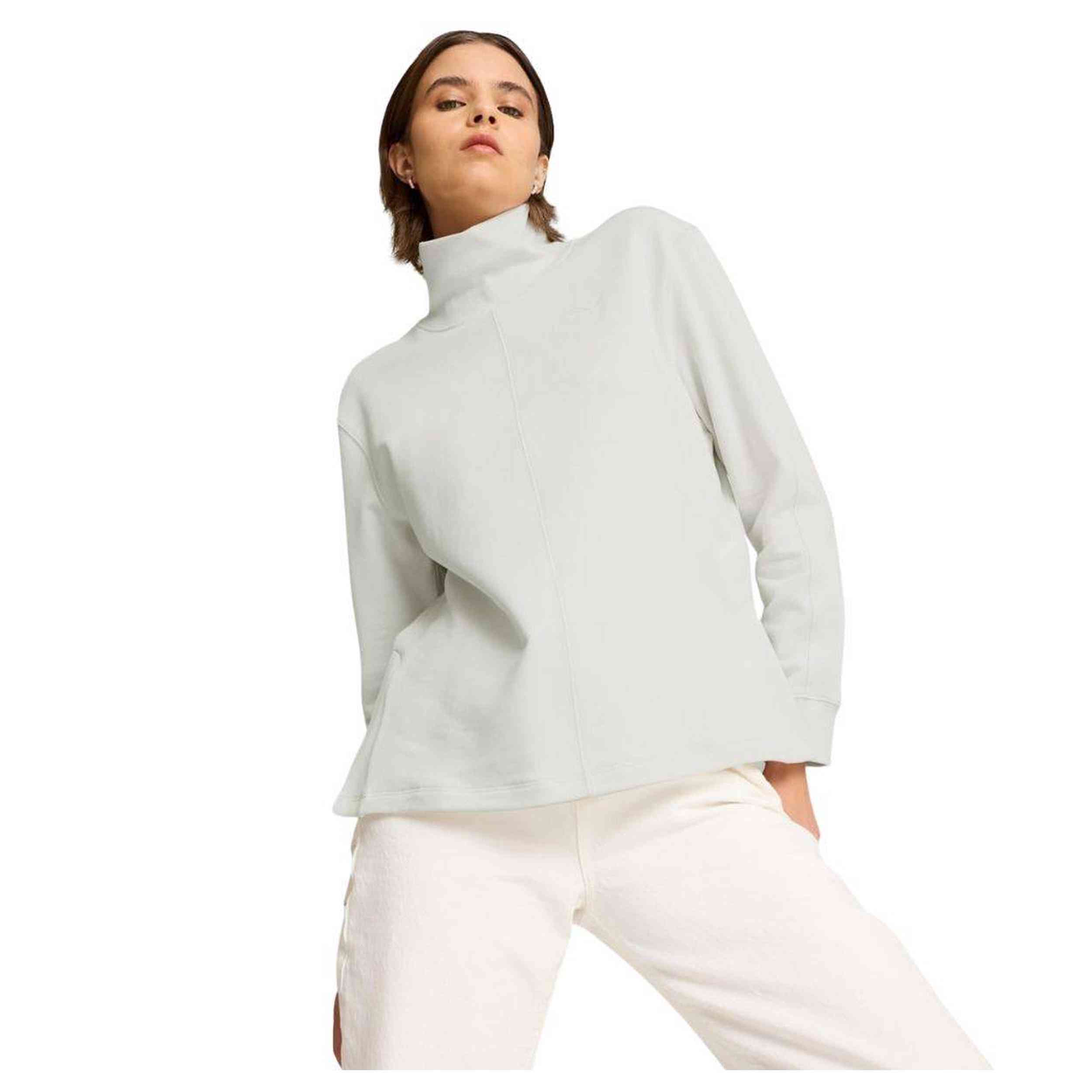 Sudaderas Sin Capucha Puma modelo 681629-05 para Mujer en color Blanco