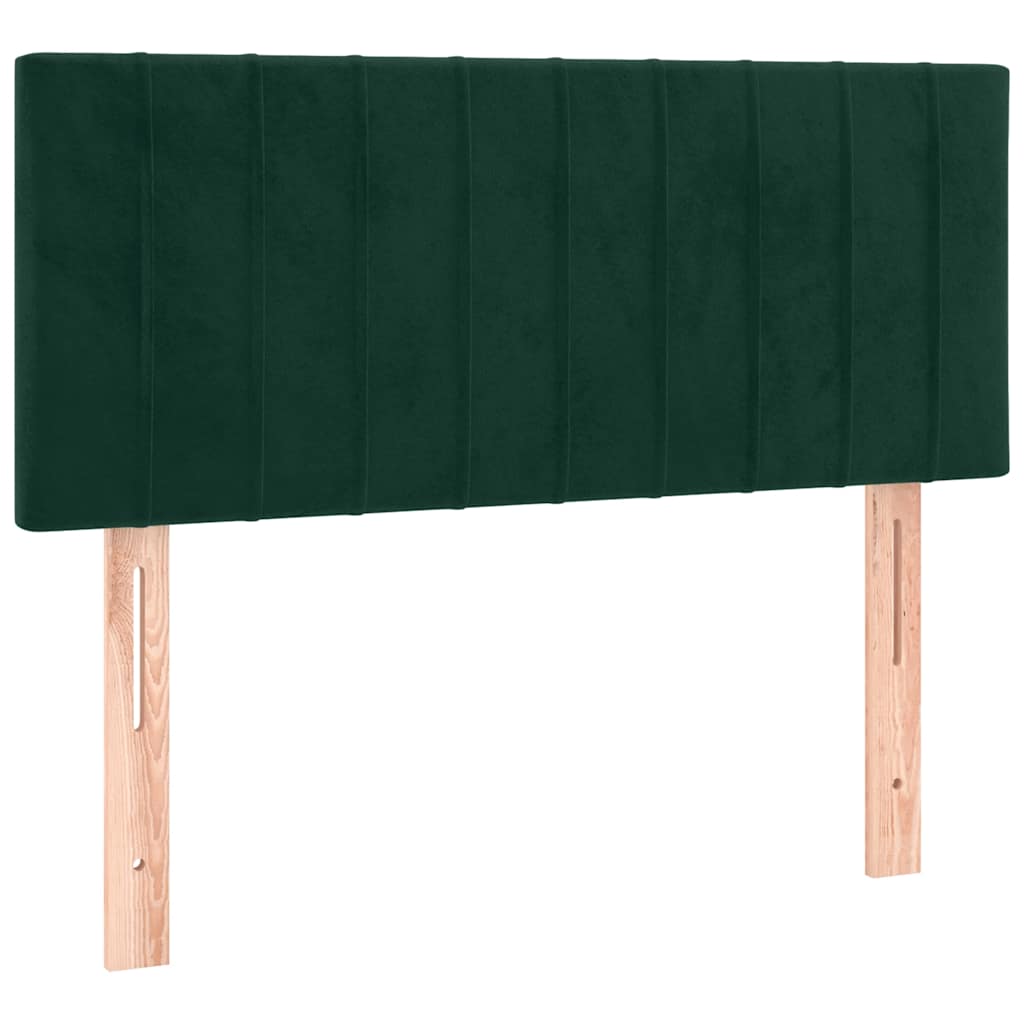 vidaXL Cabecero de terciopelo verde oscuro 100x5x78/88 cm