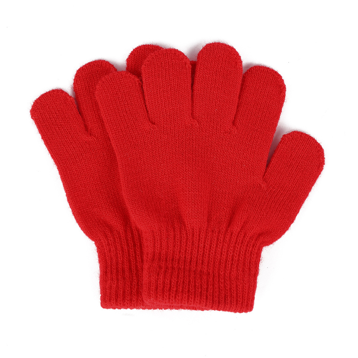 CA Guantes de punto, guantes cálidos de invierno para niños, guantes monocromáticos para adultos con pantalla táctil, guantes de ciclismo de viaje, compra uno y envía dos.