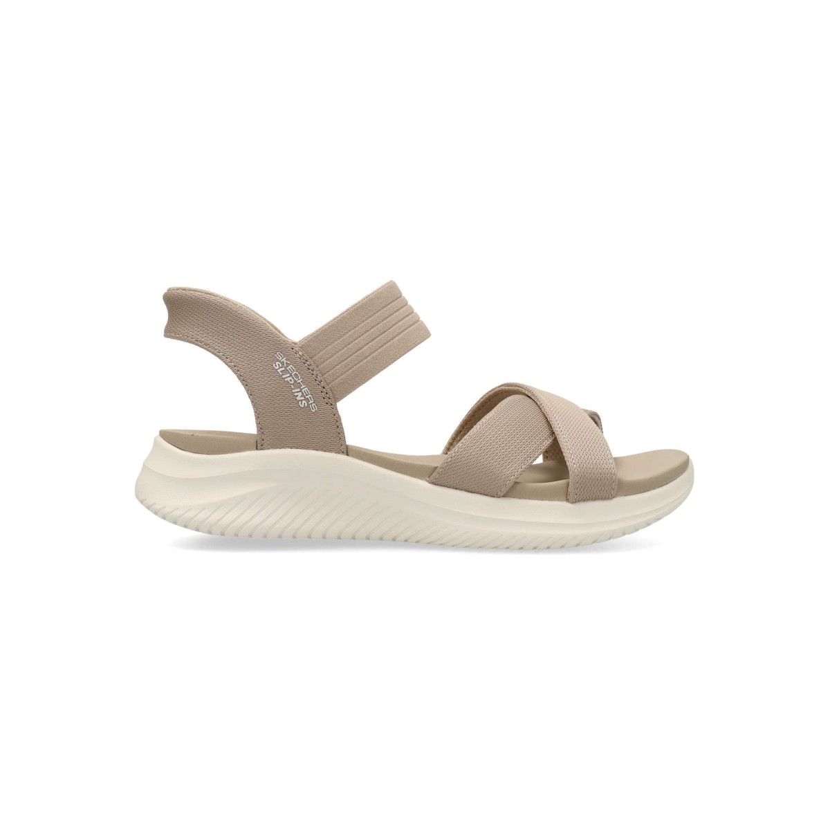 Skechers - Sandalias planas Ultra Flex 3.0 para mujer con sistema Heel Pillow™ y plantilla Yoga Foam® para máxima comodidad en días soleados