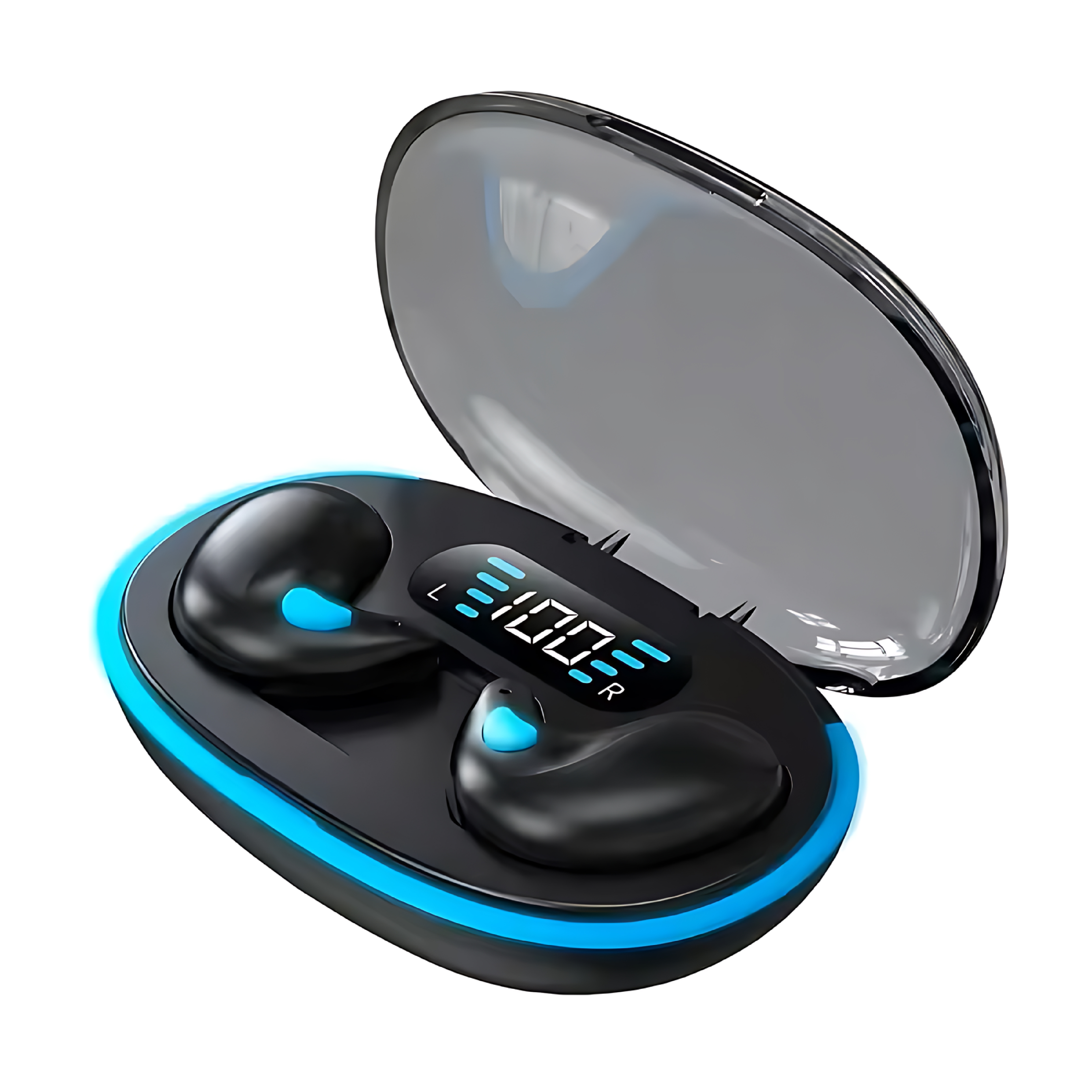 LIFA Auriculares inalámbricos con estuches de Bluetooth 5.3, auriculares inalámbricos con Bluetooth, auriculares estéreo HiFi X55