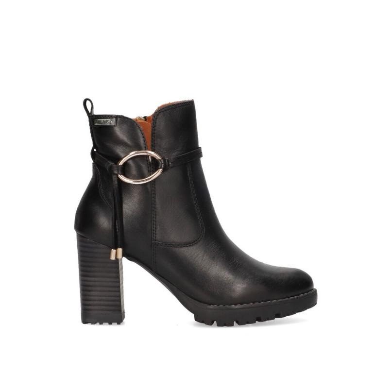 Botin Pikolinos - Mujer - Tacón Alto - Modelo W7m-8542 - Color Negro