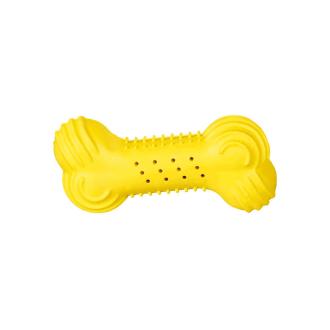 juguete para perro refrescante HUESO AMARILLO TRIXIE 11 cm.