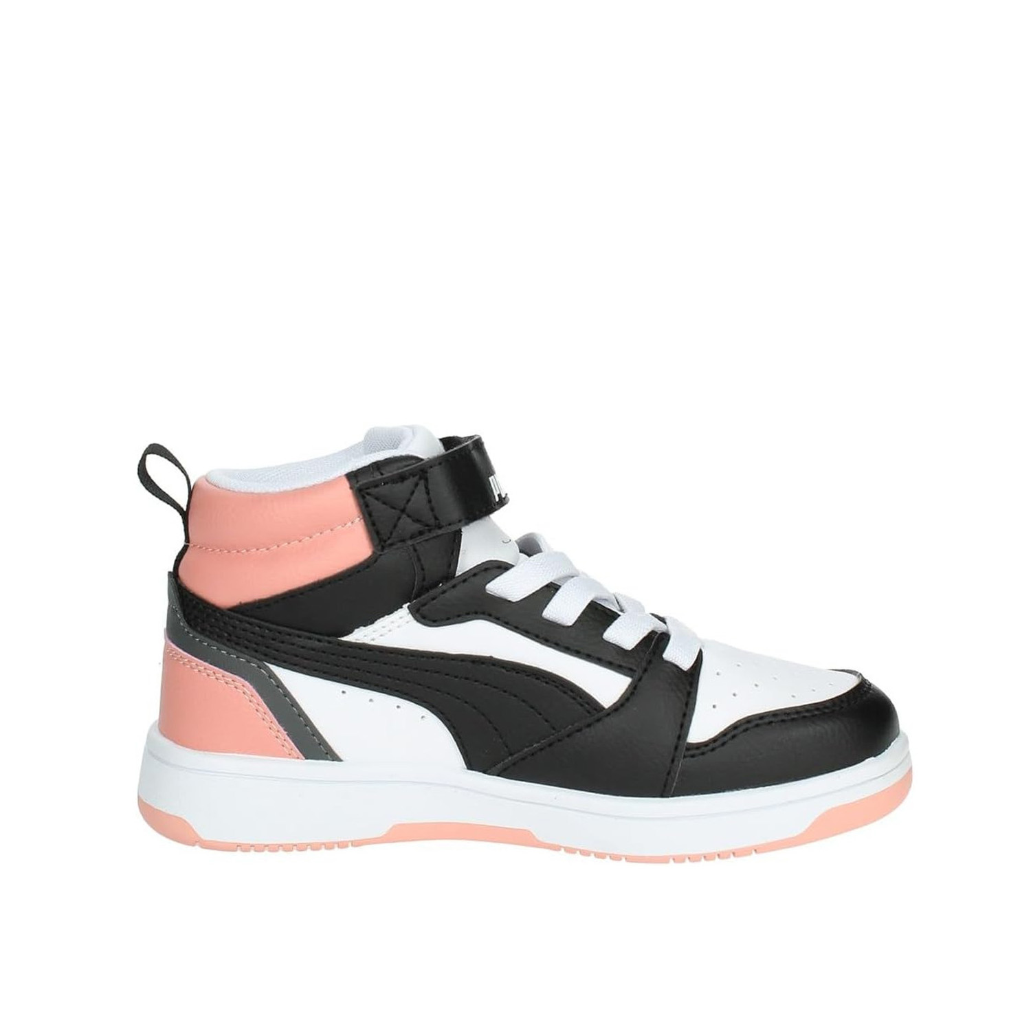 Puma - Rebound v6 mid bco/nero/rosa 393832-07