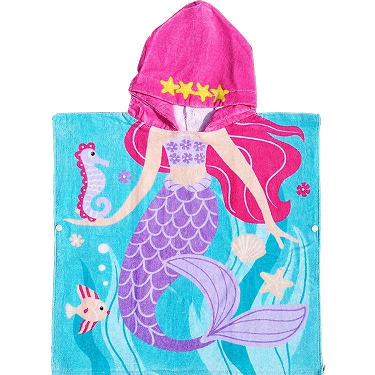 Toalla de playa/baño infantil con capucha, extra gruesa y absorbente, de algodón puro, apta para niños y niñas