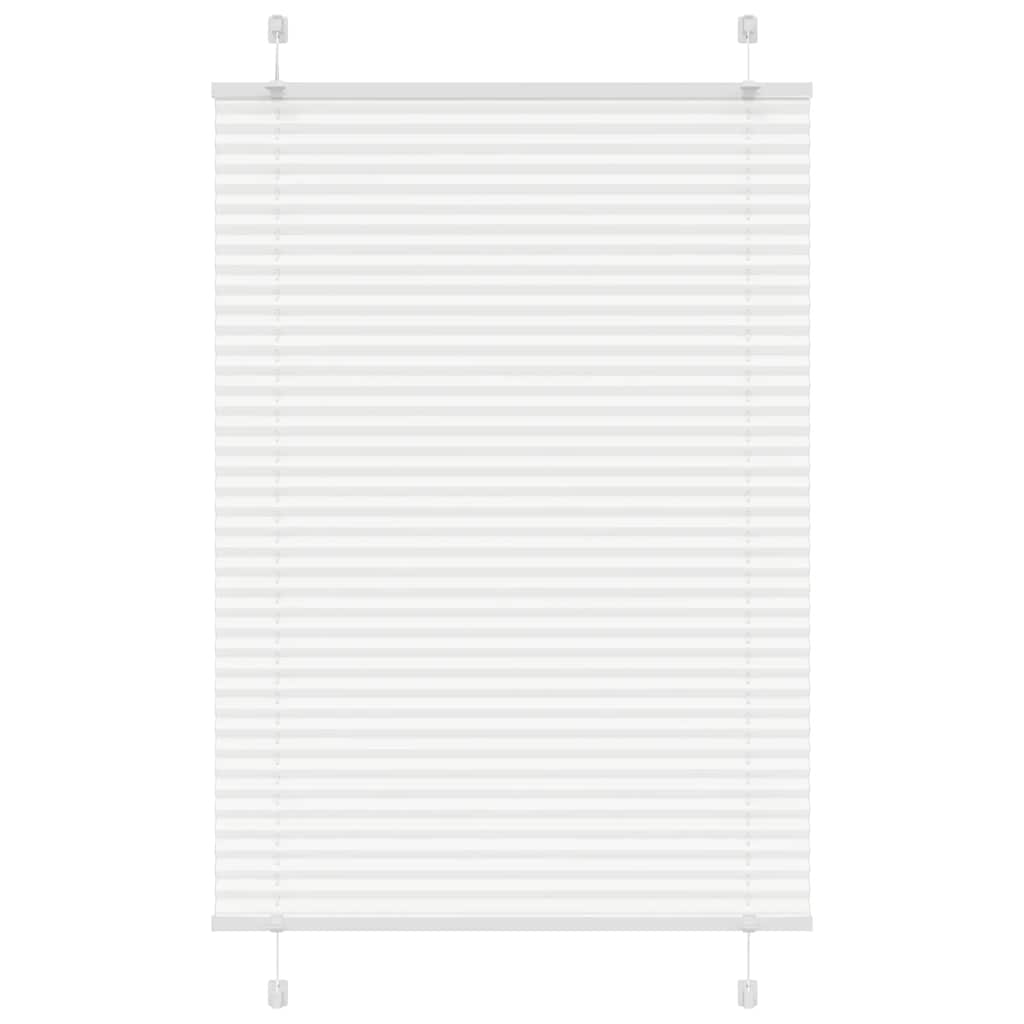 vidaXL Estor Plisado blanco 90x150 cm Tela Ancho 89,4 cm Poliéster