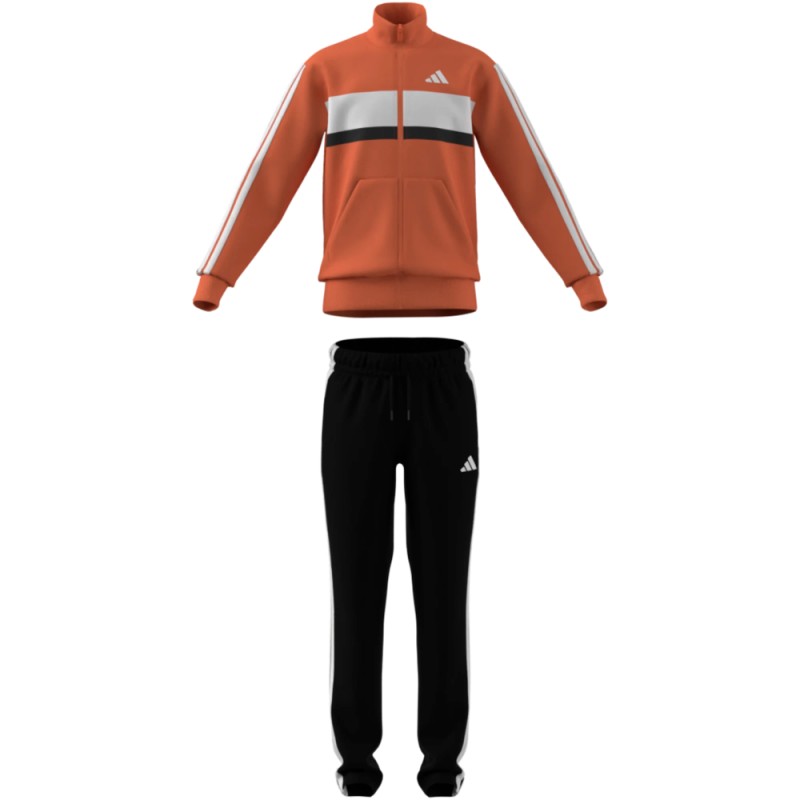 Chandal Naranja Adidas J 3s Tiberio Ts Duor/white Niño Poliester