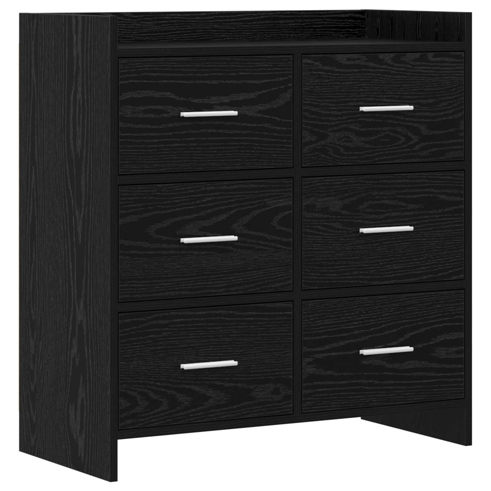 vidaXL Aparador 75 x 33 x 80 cm Madera de ingeniería Multicolor