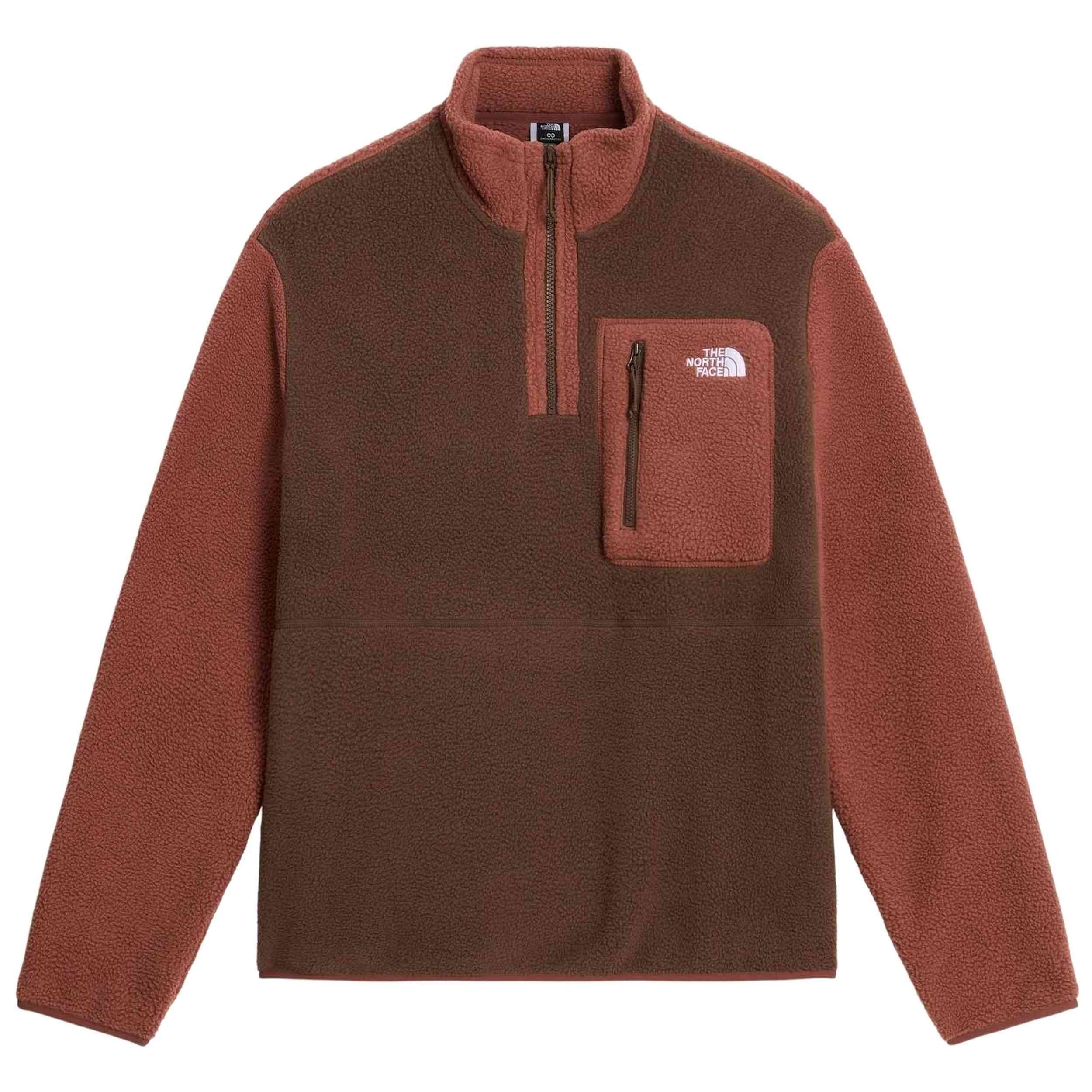 Sudadera The North Face modelo M YUMIORI 1/4 ZIP para hombre y mujer en color Marron