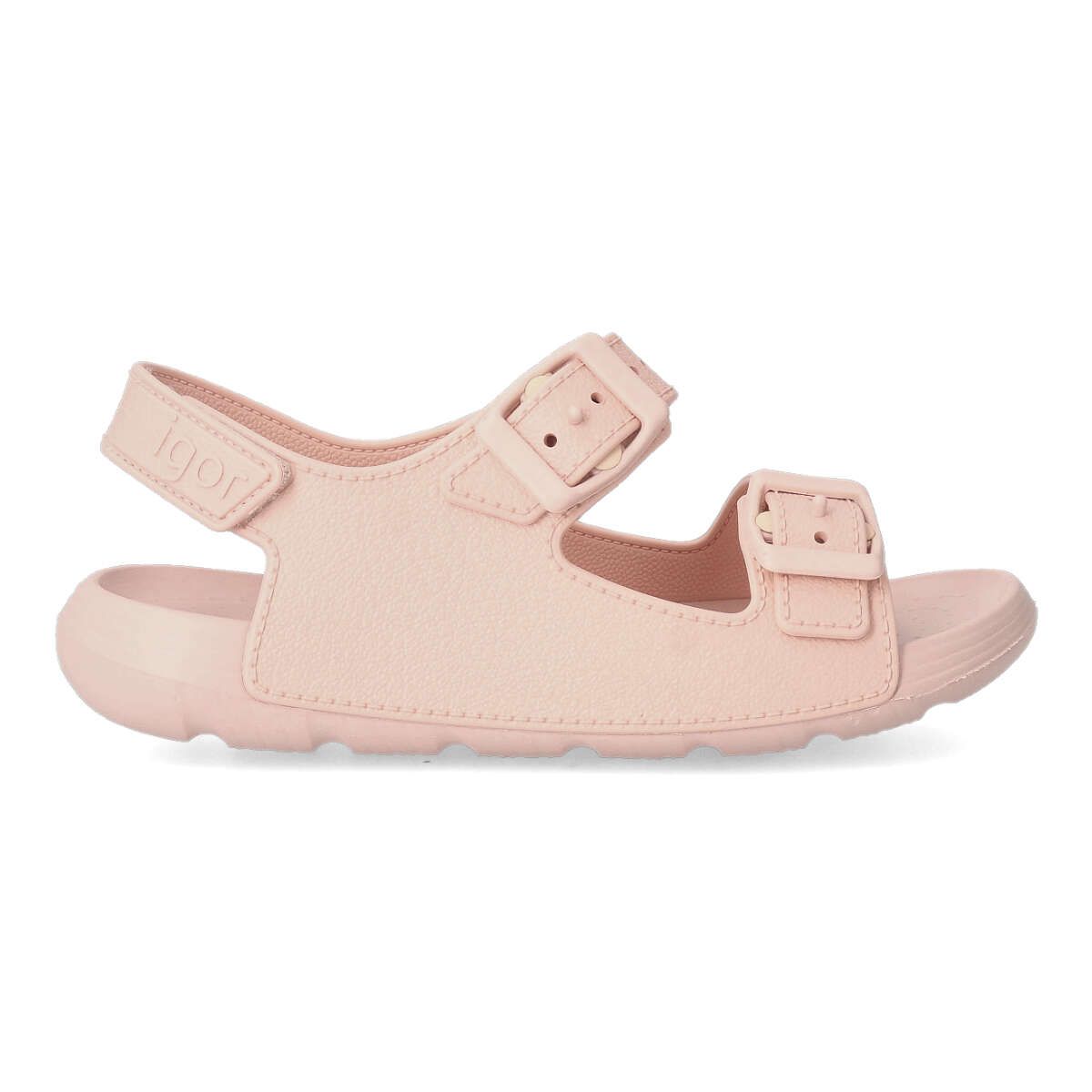 Igor - Sandalias bio Maui con cierre de hebilla y sujeción trasera adherente para niñas, fabricadas en goma ligera y flexible color océano, ideales para playa y piscina