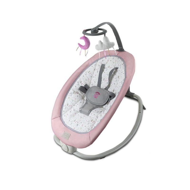 Asalvo Hamaca para Bebé Fold - Hamaquita Bebé con Música y Vibración Relajante, Arnés de Seguridad, Textil Desenfundable y Lavable