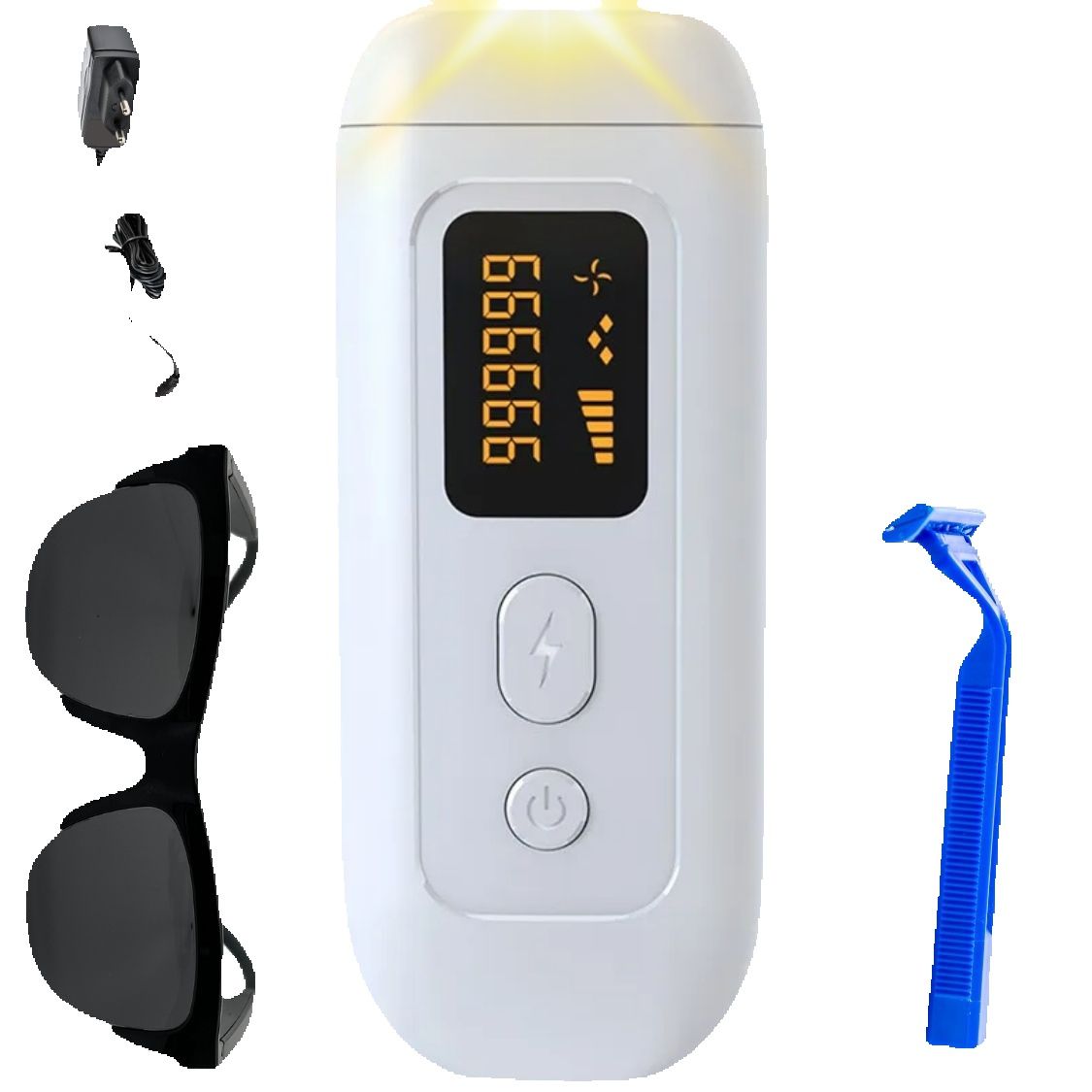 Depiladora Laser IPL Para Uso en Casa Depilacion Permanente Luz Pulsada Intensa Similar Laser de Diodo Todo Tipo de Pieles Eliminación de vello Depilator Manual Portatil Potente Regalo Mujer Hombre Navidad Reyes
