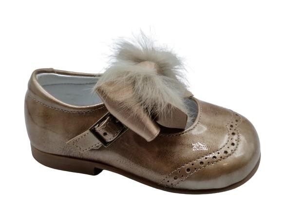 Landos - Merceditas de charol para niñas modelo 30AH265, estilo clásico castoro, cómodas y elegantes para uso diario en colegio y ocasiones especiales