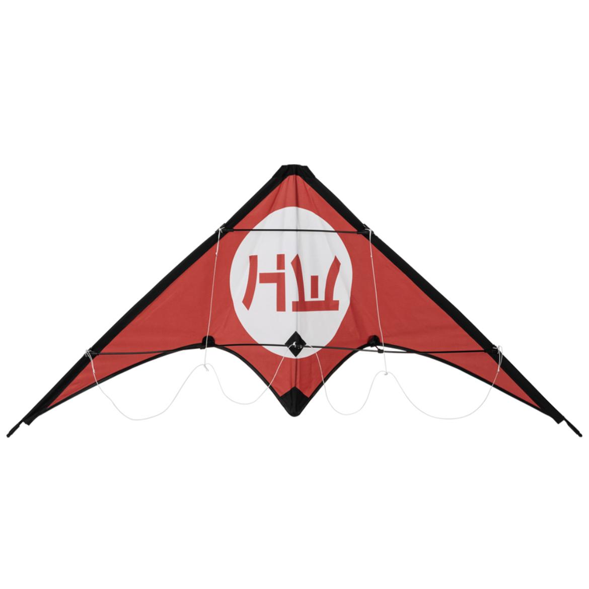 ORION91® - Unidad - Cometa acrobática Hidetoshi blanca y roja, 120 x 55 cm - spaziOrion91