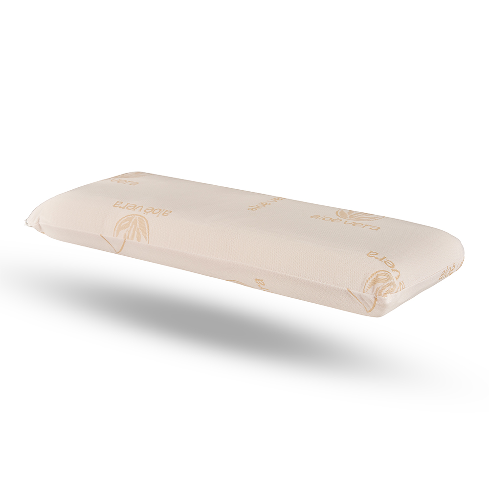 DECASATEXTIL®- Almohada Viscoelastica para un Descanso de Calidad- Tejido Aloe Vera Plus, con núcleo Viscoelástico, indeformable, hipoalergénico, Termorregulador
