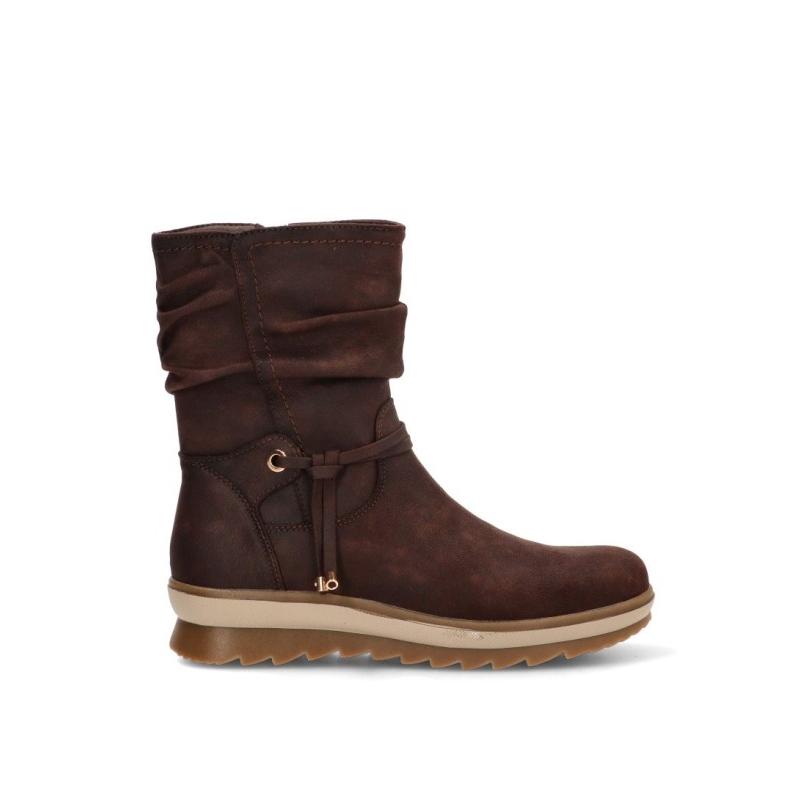 Botin Etika - Mujer - Suela Plana - Modelo 11112 - Color Café