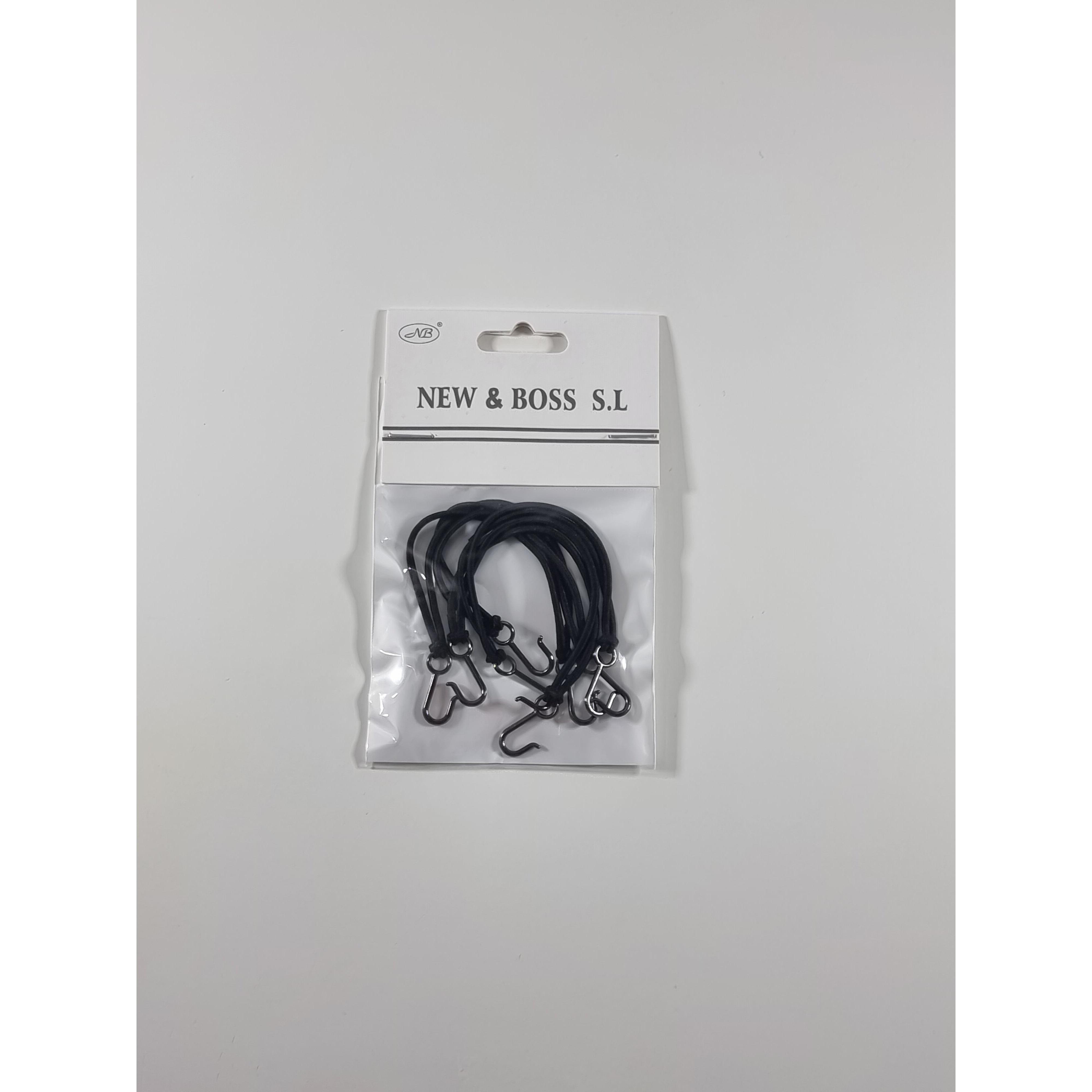 Gomas con gancho metálico – set de 3 paquetes (4 por paquete = 12 unidades) para peluquería profesional, domicilio o formación en academias de estética