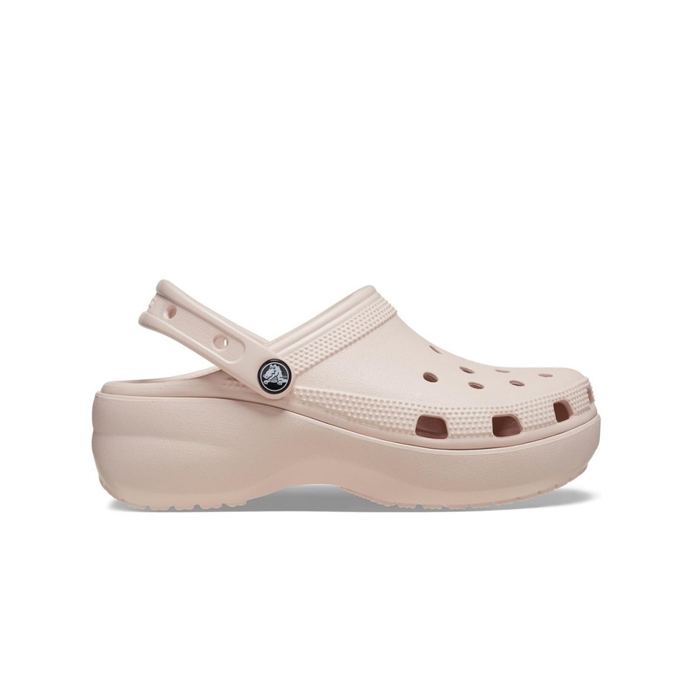 Sandalias Planas Mujer Crocs Classic Platform Clog W Rosa