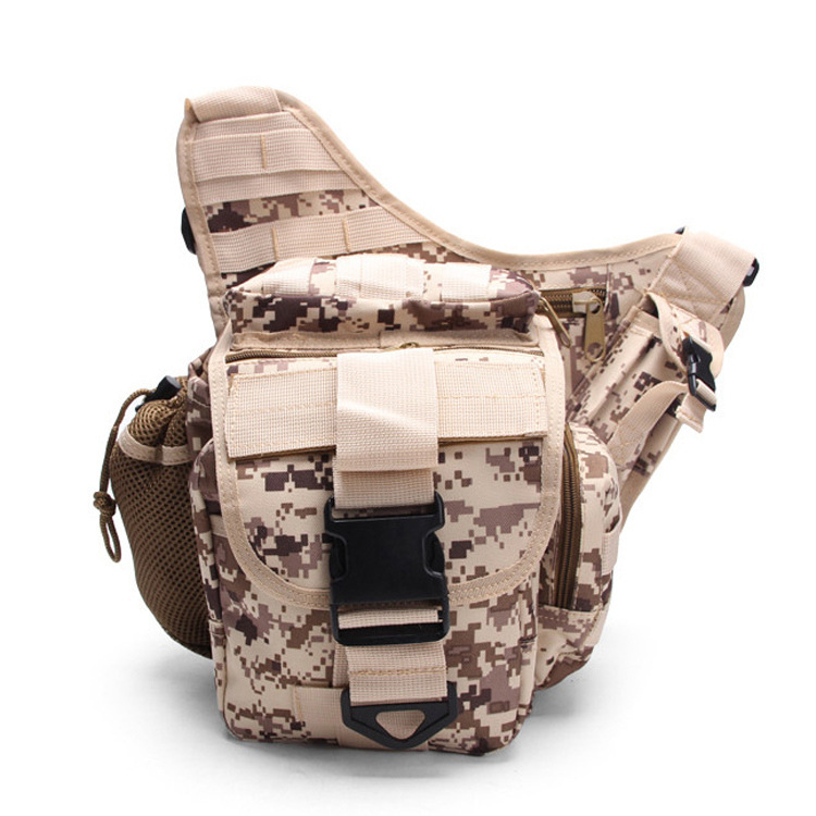 CA Bolso bandolera informal de camuflaje Militar para hombre, Bolso de Tela Oxford imperable, Bolso táctico para