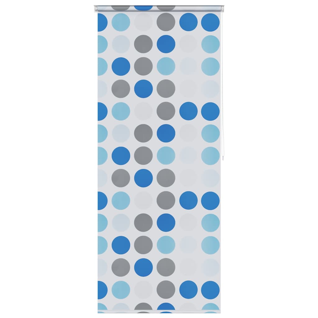 vidaXL Persiana enrollable de ducha círculos 100x240 cm