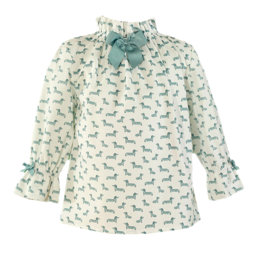 Miranda Camisa Niña 34/0622/2 BLANCO ropa niños Winter ROYALE CORDONETS