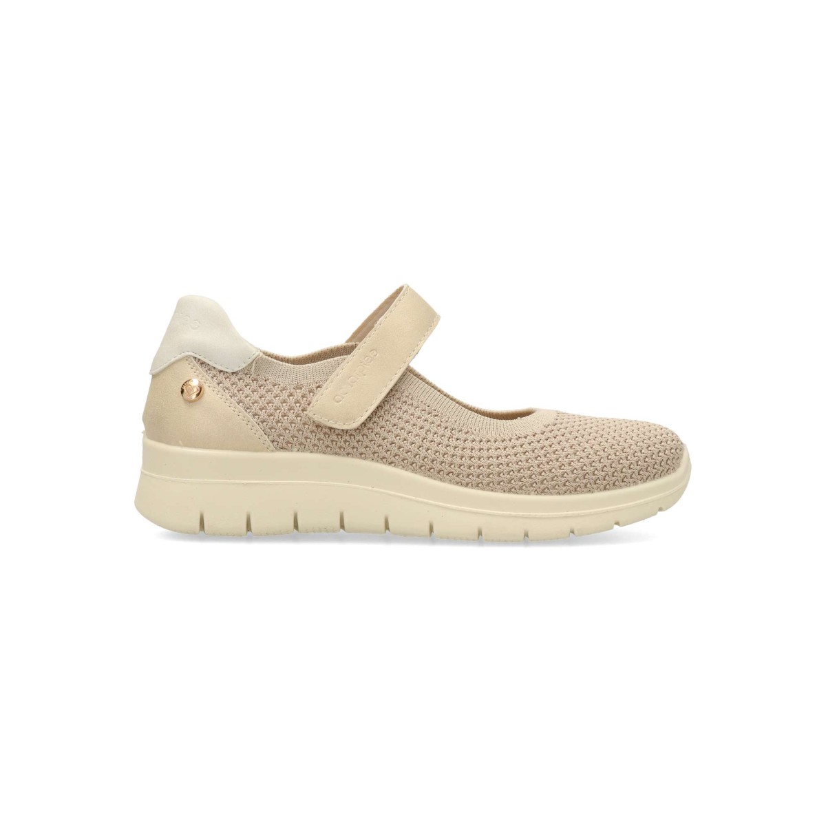 Amarpies - Mercedita casual elástica para mujer, bailarina transpirable tipo calcetín con suela de goma flexible y plantilla acolchada extraíble