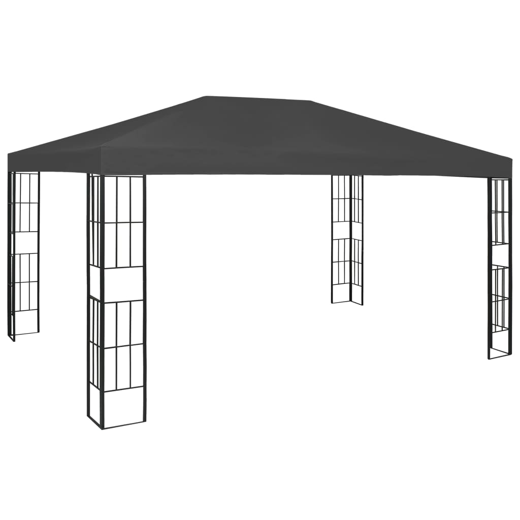 vidaXL Cenador Playa Exterior Gazebo Quiosco Parasol Jardín Patio Cubre Color Crema,  Antracita, y mas