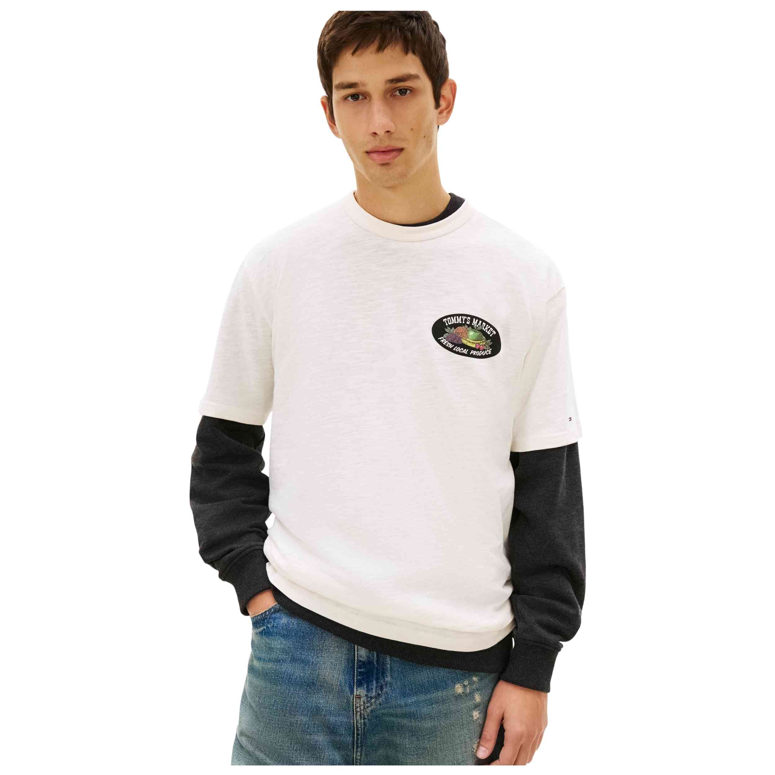 Camiseta De Manga Corta Tommy Hilfiger modelo TJM RLX NOVELTY SS TEE EXT para Hombre en color Blanco