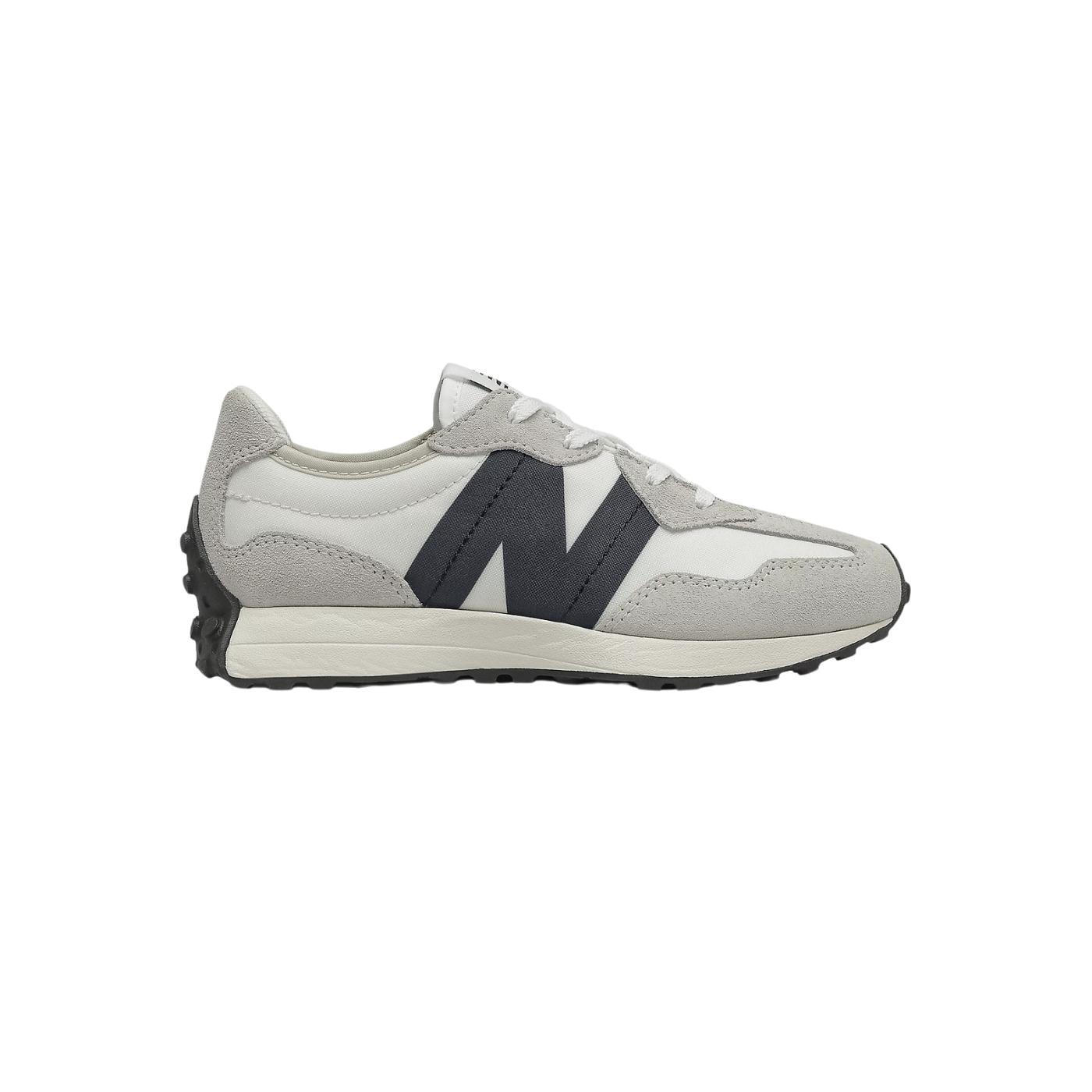 Zapatillas new balance gs327fe blanco negro de niño.