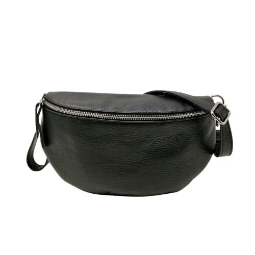 Bolso Marsupio de Piel Auténtica Made in Italy di Mauro Pelletteria Riñonera con Correa Ajustable Estilo Casual Elegante