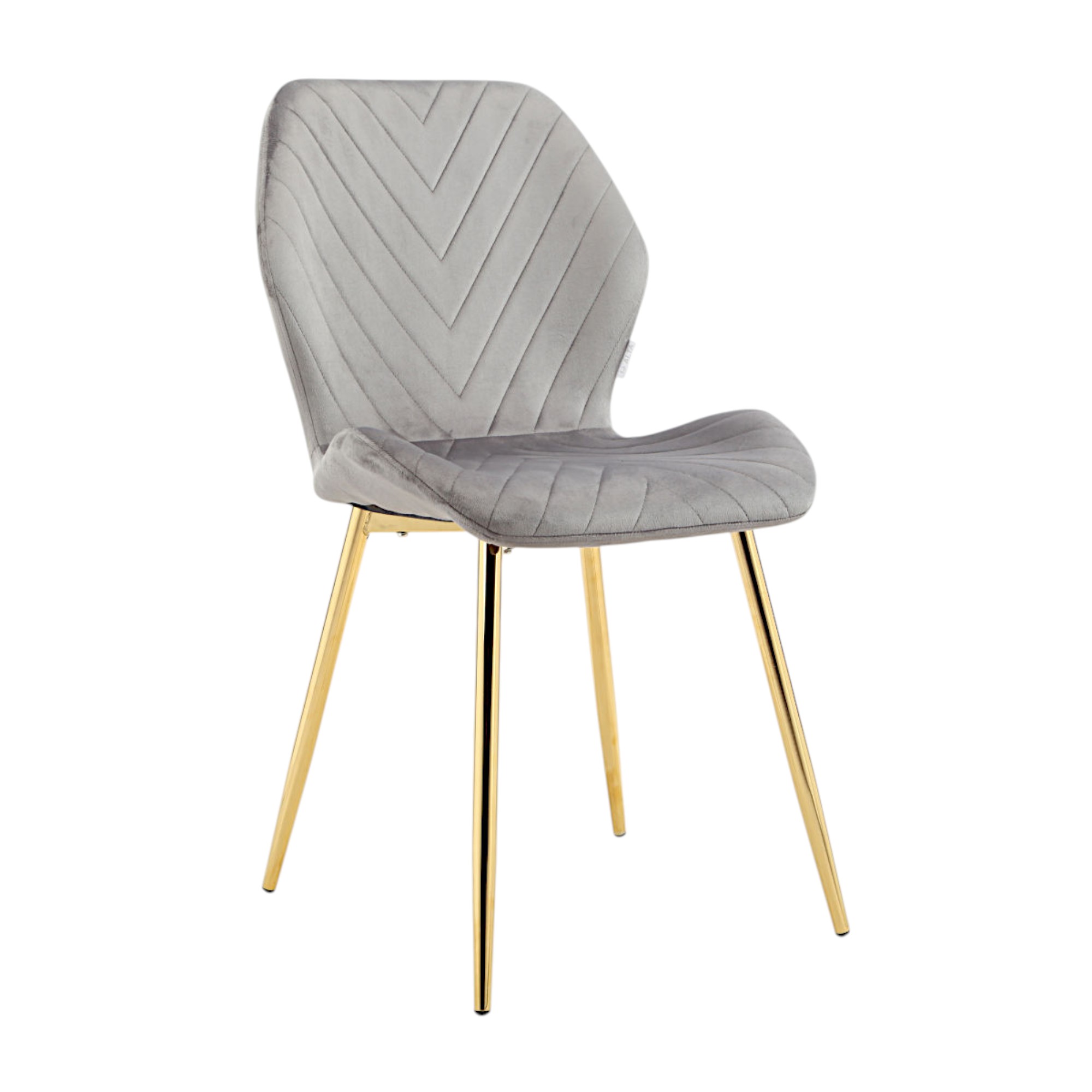 Minimal DECO Silla comedor terciopelo acolchado diseño espiga chevron gris oscuro con patas blancas negras o doradas – moderna contemporánea, 59 x 47 x 86 cm