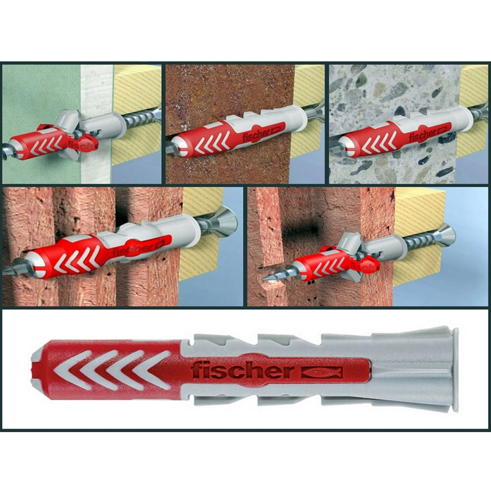 . TACO FISCHER DUOPOWER Ø8x40mm S+TORNILLO Ø5,5x50mm CAJA 50 unid. 555108