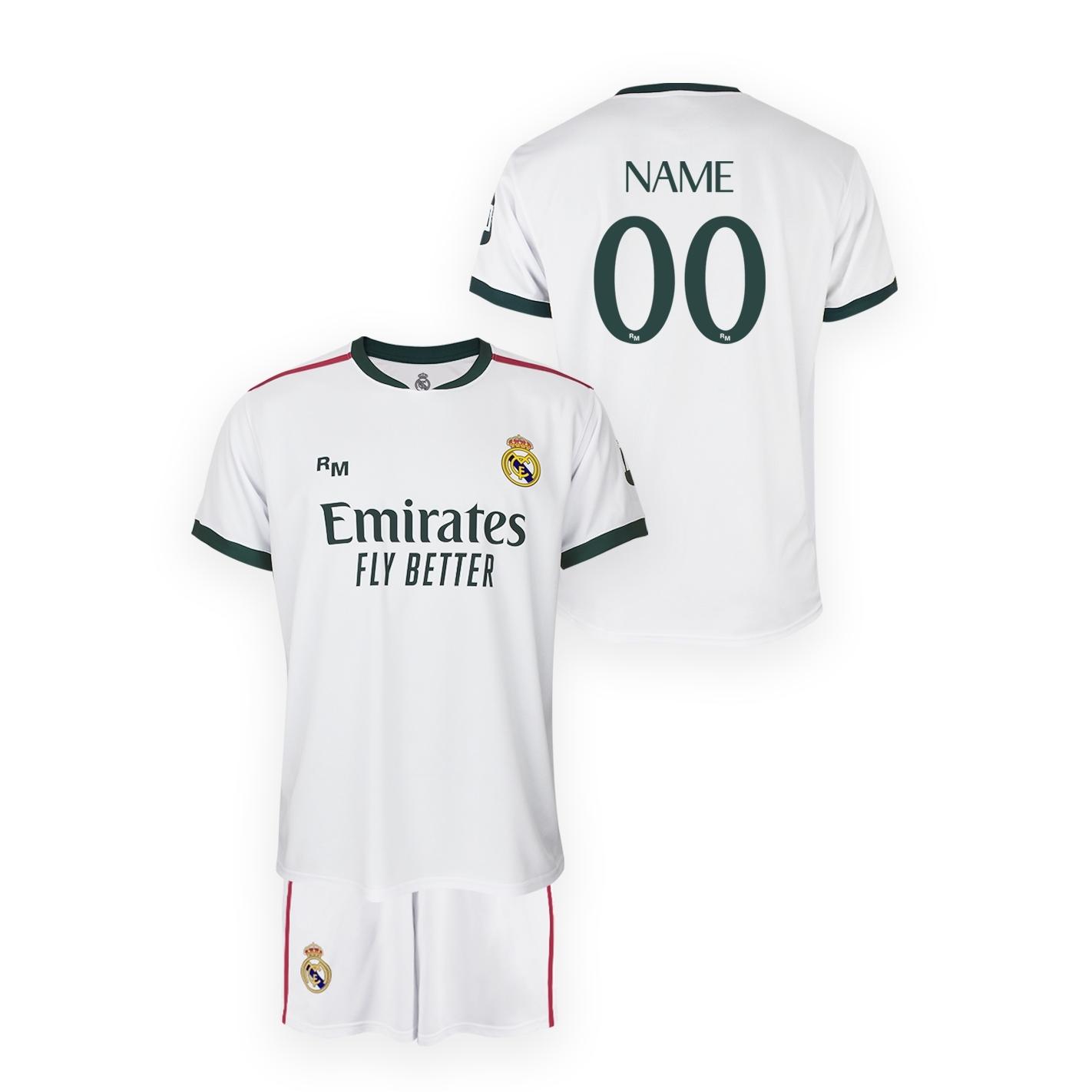 Real Madrid Kit Infantil Primera Equipación Temporada 2026-27 Réplica Oficial Personalizable Nombre y Dorsal